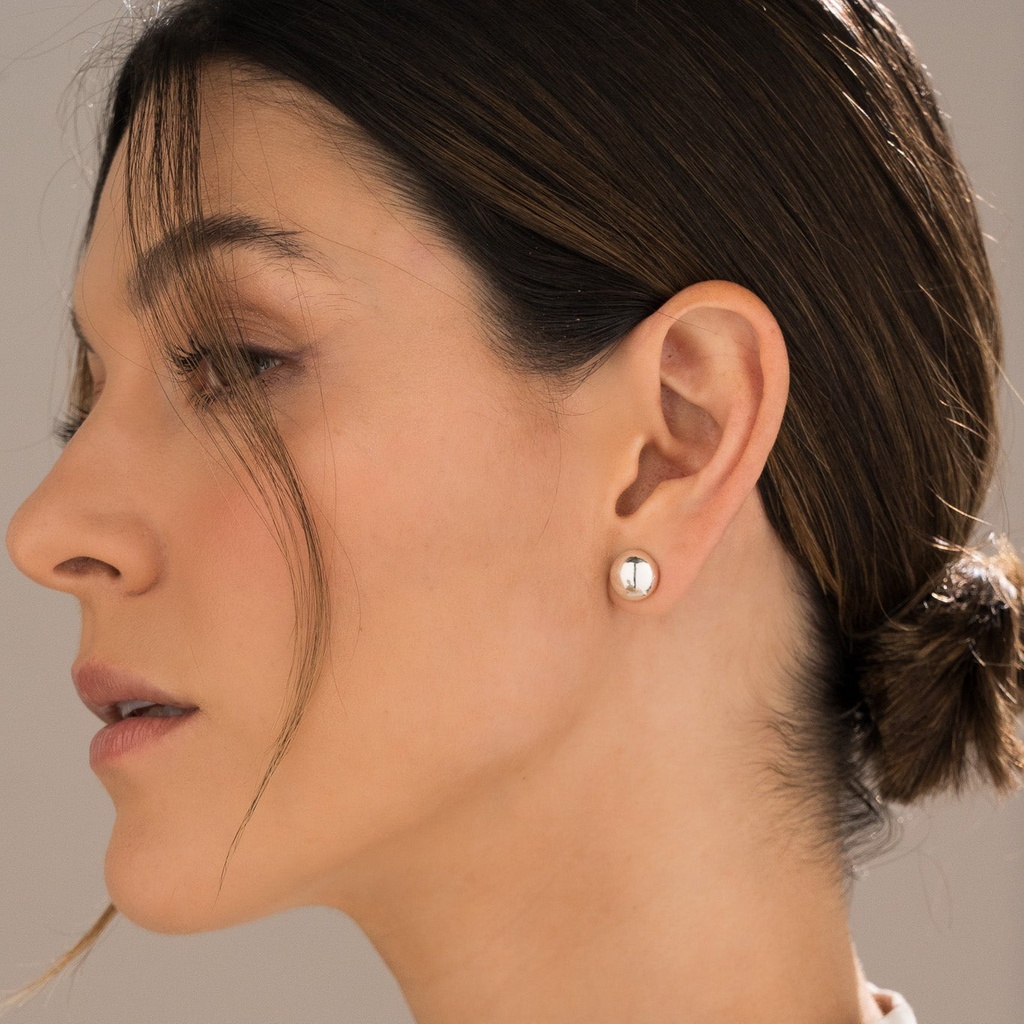 Aretes Bola Mini Plata - 3