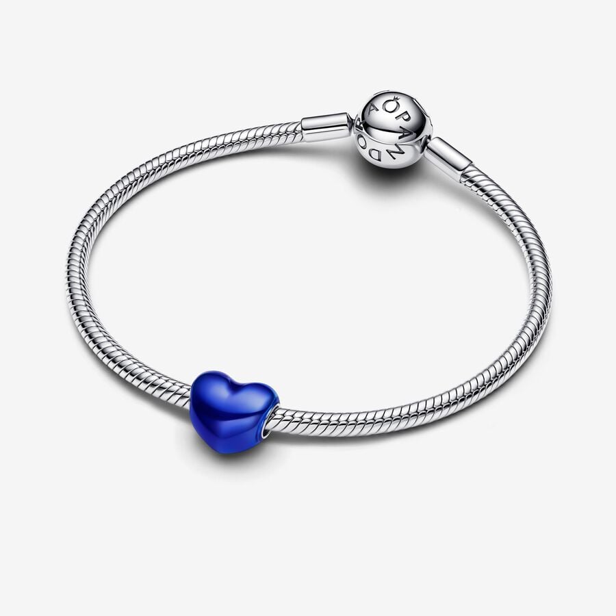 Metallic Blue Heart - 2