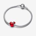 Metallic Red Christmas Heart - 3