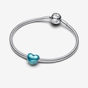 Metallic Sky Blue Heart - 2