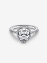 Oval Sparkling Halo Statement 54 - 2