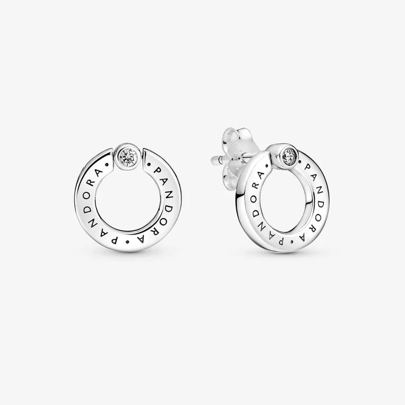 Pavé & Logo Circle Reversible Stud - 2