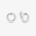 Pavé & Logo Circle Reversible Stud - 2