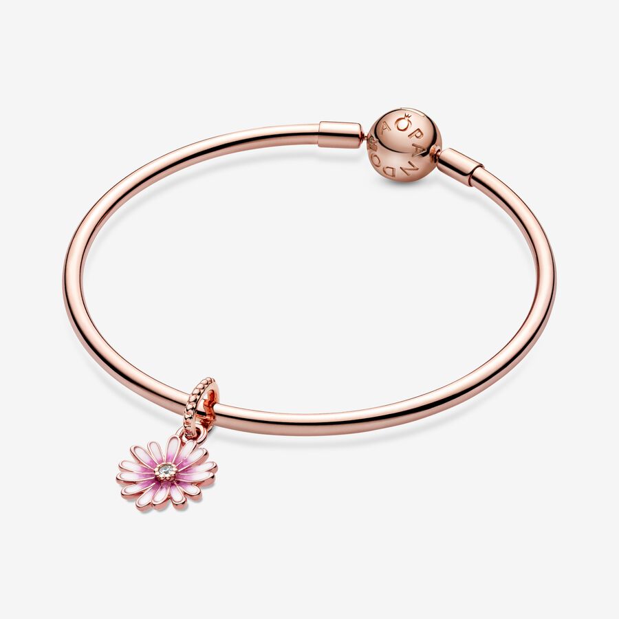 Pink Daisy Flower Dangle - 3