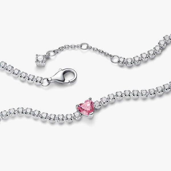 Pink Sparkling Heart Tennis 18 - 2