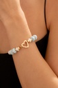 Pulsera Broche Corazón + Aretes - 2