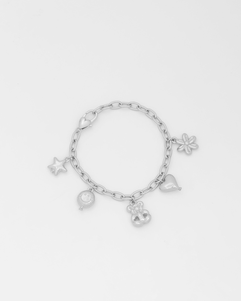 Pulsera Multicharms Figuras Globo Silver - 2