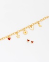 Pulsera Multicharms Margarita Love + Aretes - 2