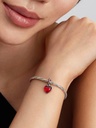 Red Murano Glass Heart Double - 3