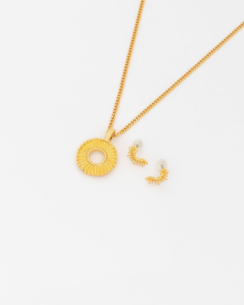 Set Collar + Aretes Destellos - 2