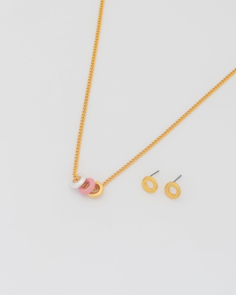 Set Collar + Aretes Donas - 2