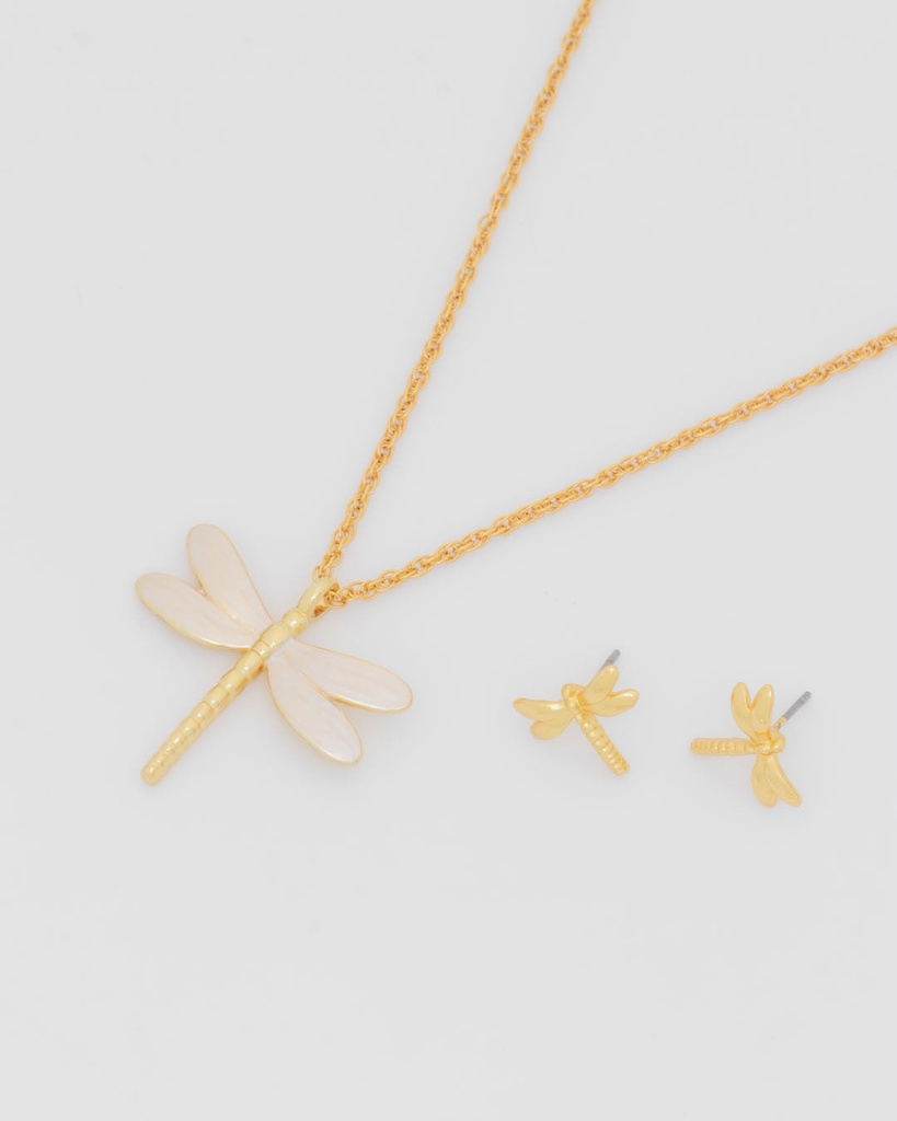 Set Collar + Aretes Libelula - 2