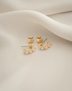 Set X2 Aretes Argolla Perla - 2