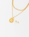 Set X2 Collares Cara Sol + Aretes - 2