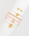 Set X5 Pulseras Margaritas + Aretes - 3
