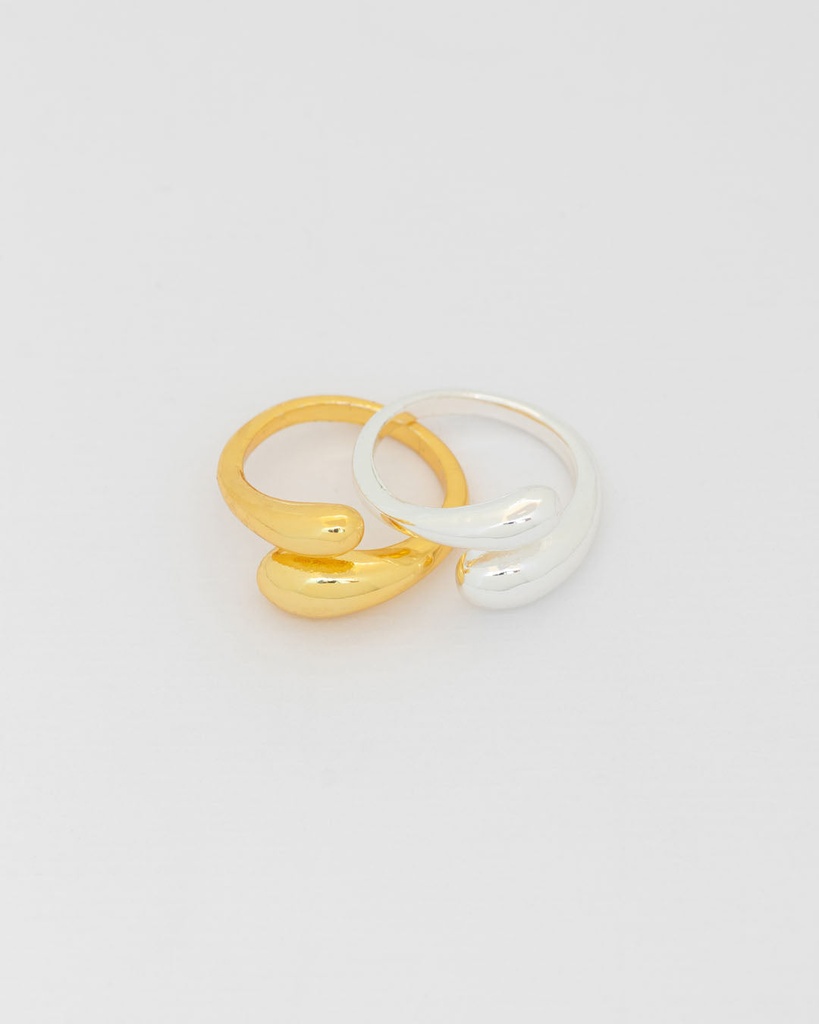 Set x 2 Anillos Mix Metales - 3