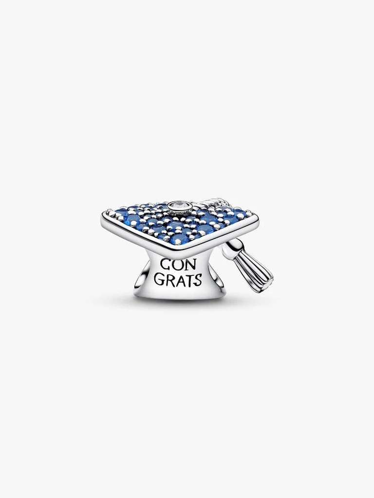 Sparkling Blue Graduation Cap - 2
