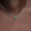 Elevated Green Heart Necklace - 2