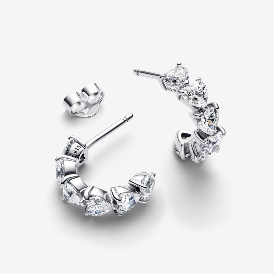 Sparkling Hearts Open Hoop - 2