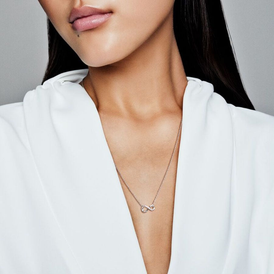 Sparkling Infinity Necklace - 2