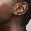 Sparkling Moon & Star Stud - 2