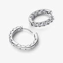 Sparkling Row Eternity Hoop - 2