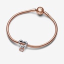 Two-tone Openwork Infinity Heart - 2