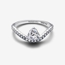 Wavy Pavé Heart Ring 58 - 2
