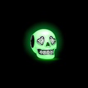 Glow-in-the-dark Sparkling Skull - 3