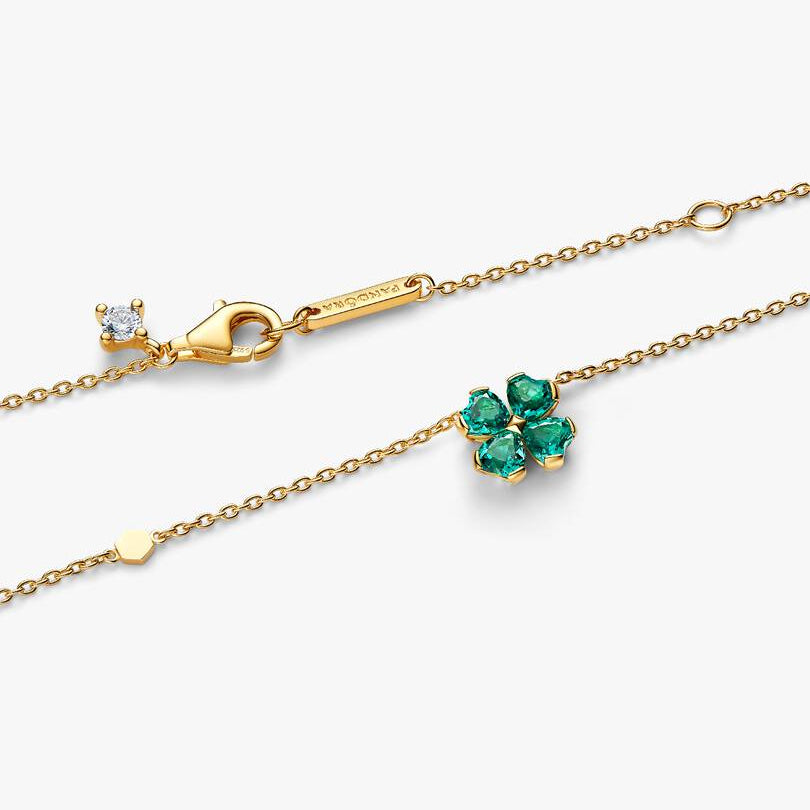 Green Lucky Clover Pendant - 2