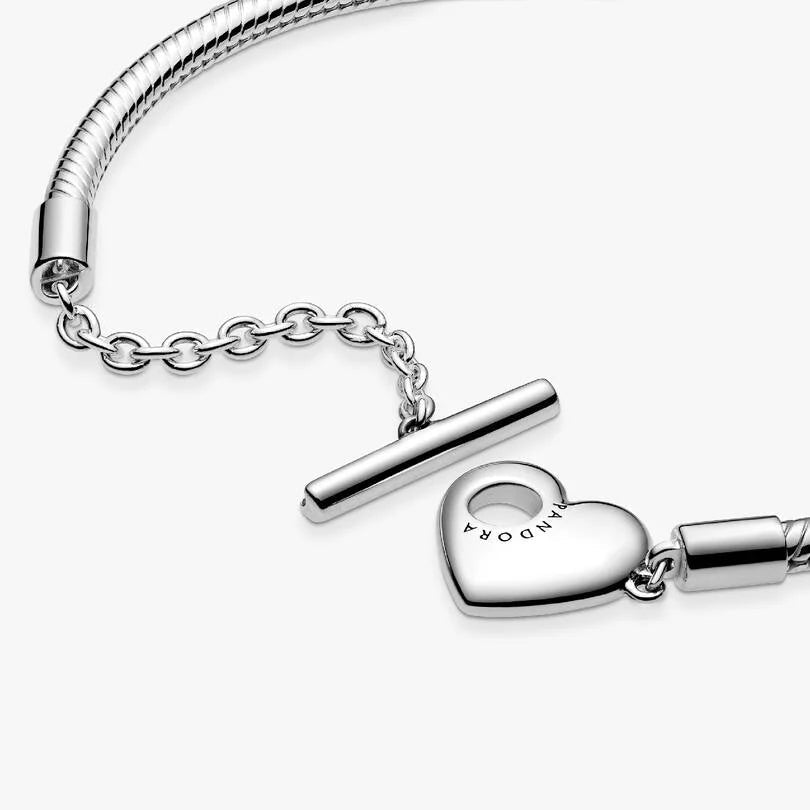 Heart T-Bar Snake Chain 18 - 2