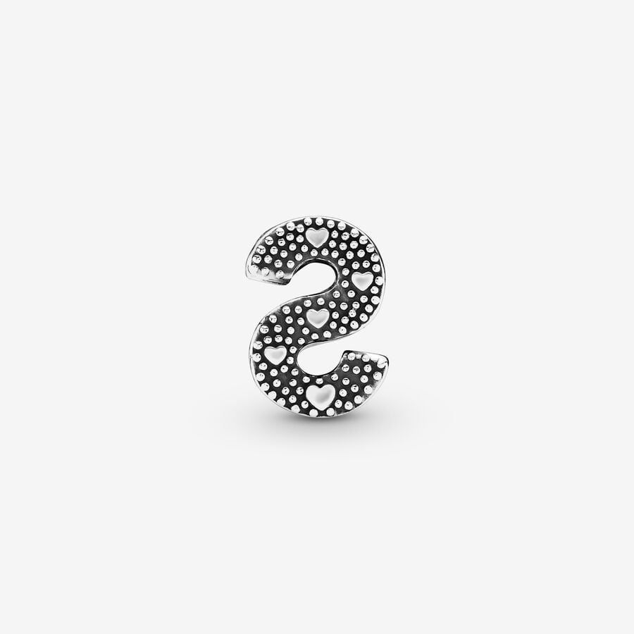 Letter S charm - 2
