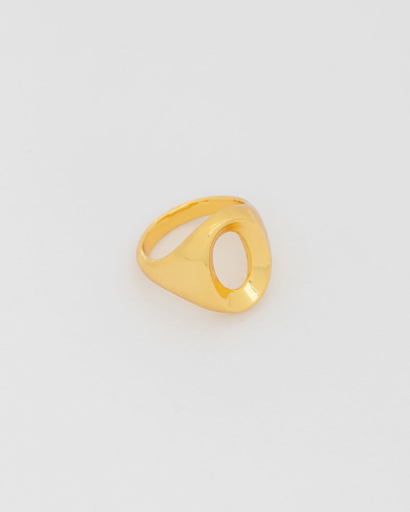 Anillo Ovalo Oro Talla 7 - 2