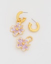 Aretes 2 en 1 Flor Maxi - 2
