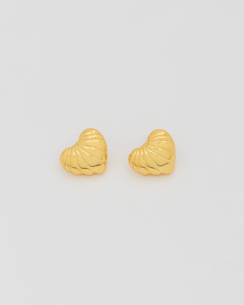 Aretes Corazón Oro - 3