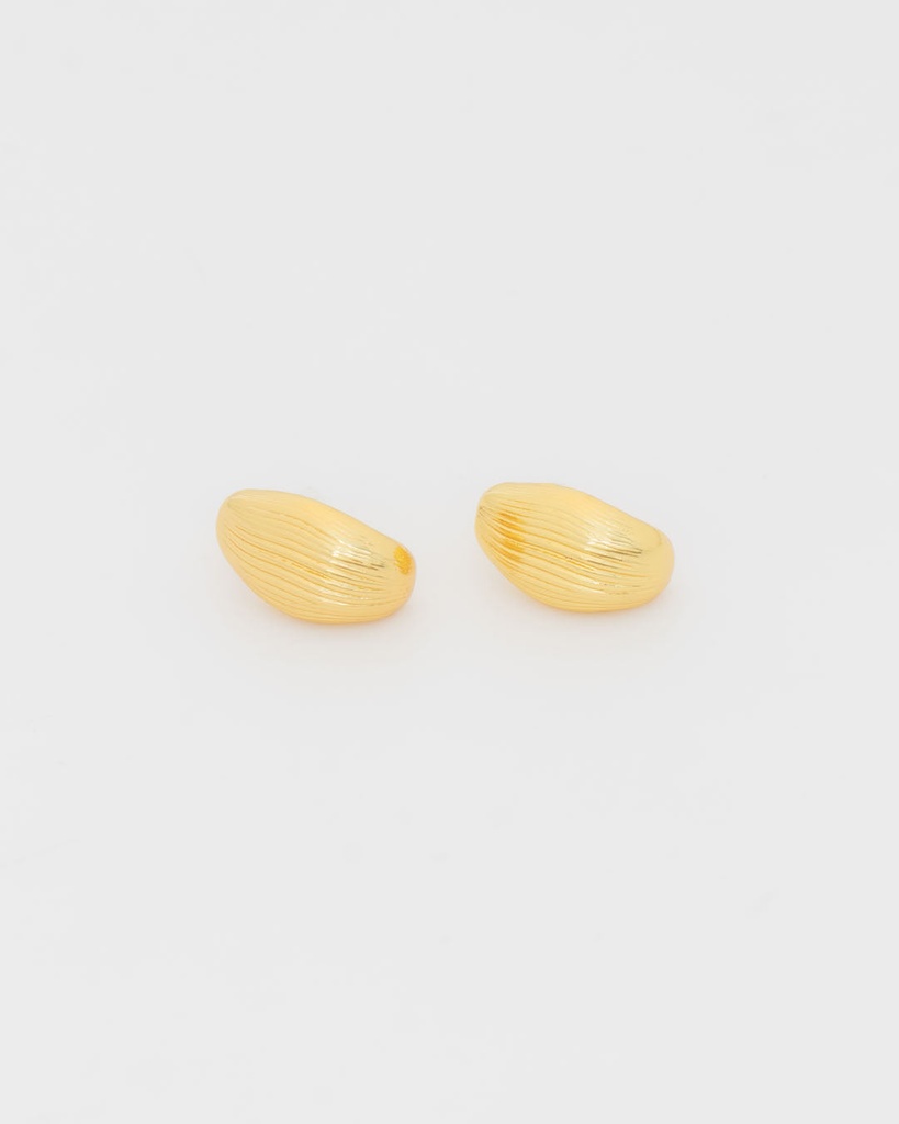 Aretes Hoja Dorado - 2