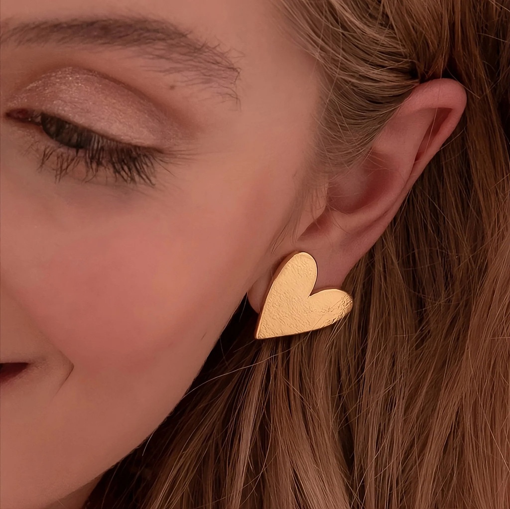 Aretes Maxi Corazon Gold - 2