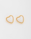 Aretes Maxi Corazón Perla - 2