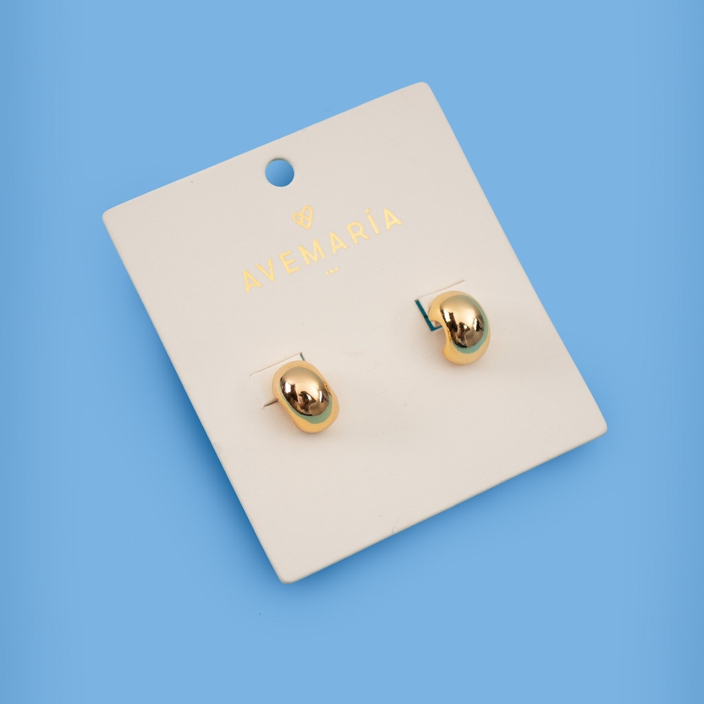 Argollas Mini Chunky Gold - 2