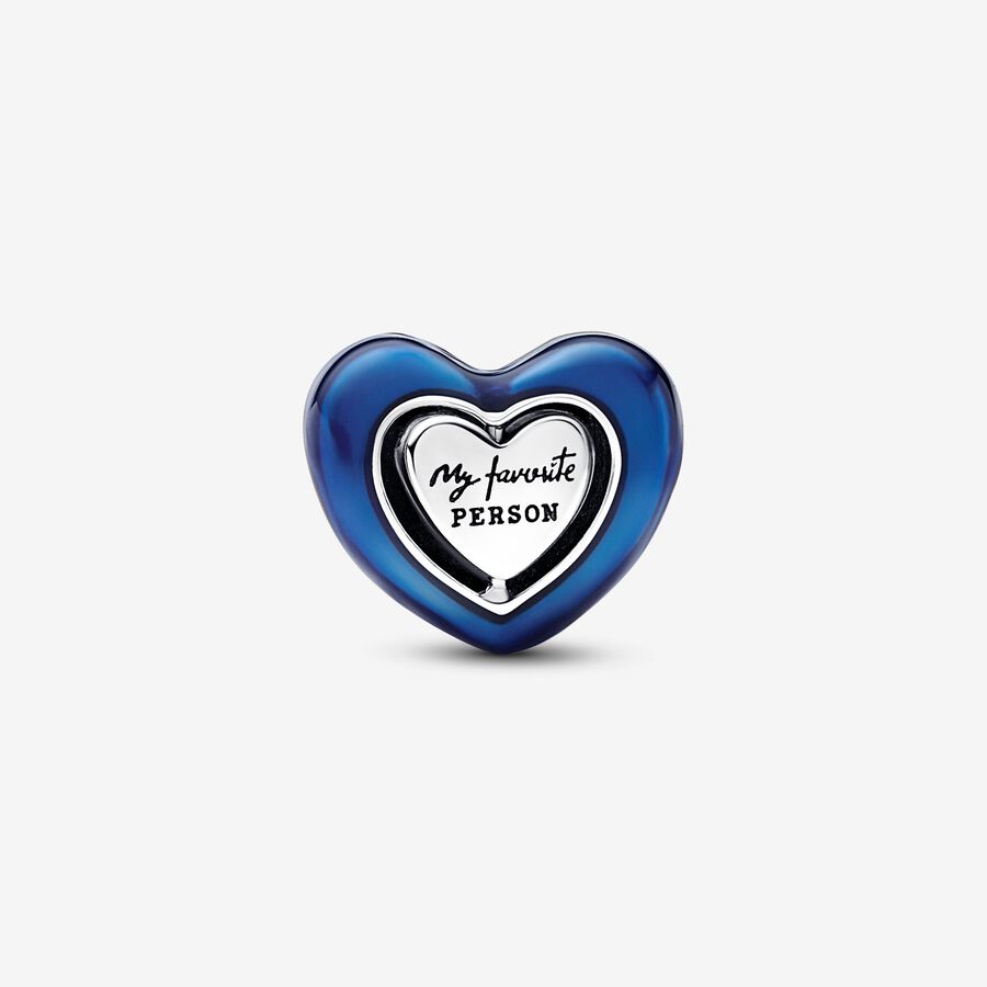 Blue Spinnable Heart - 2
