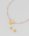 Collar + Aretes Corazón - 2