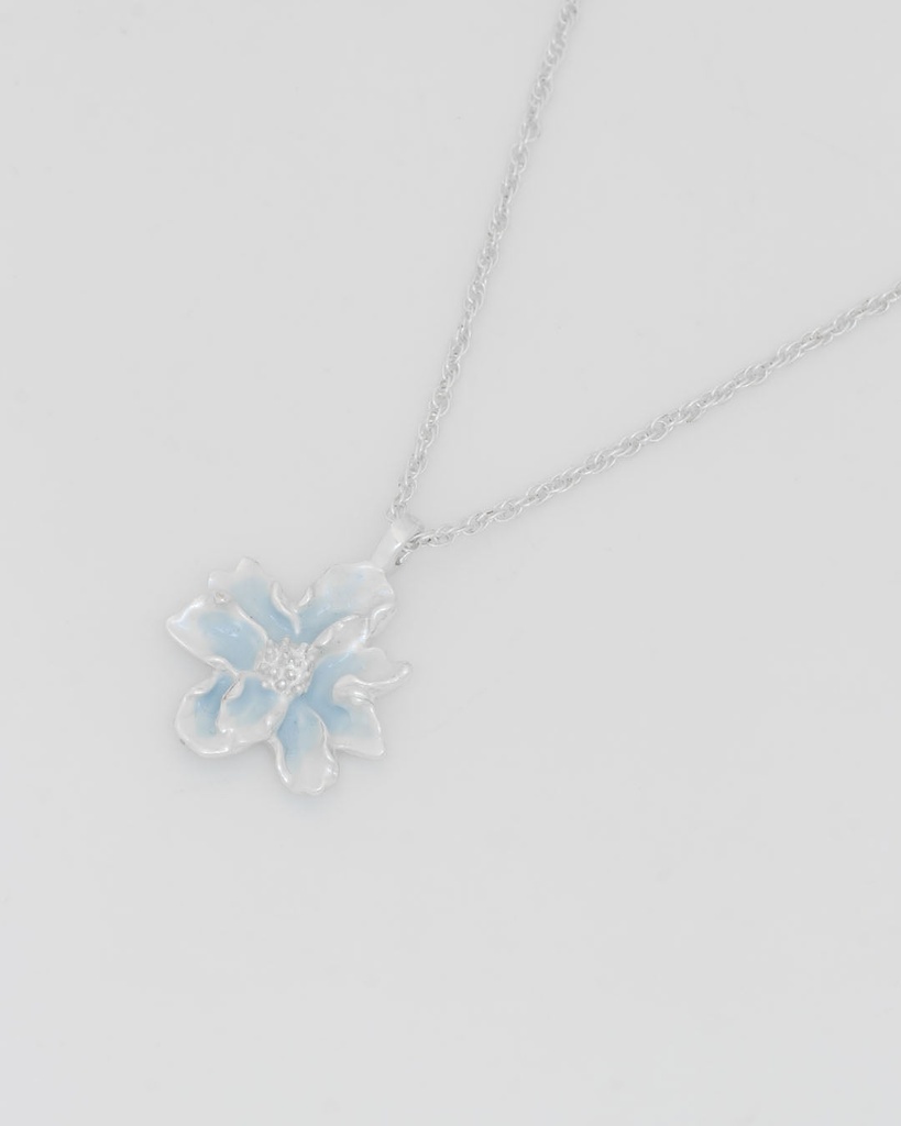 Collar Flor Plata - 2