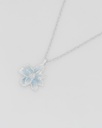 Collar Flor Plata - 2