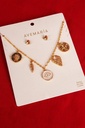 Collar Multicharms Intuicion + Aretes - 3