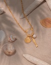 Collar Perla Concha + Aretes - 2
