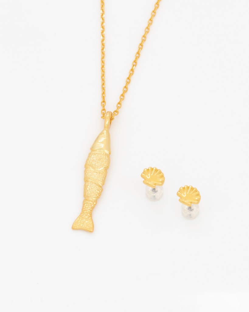 Collar Pez Sardina + Aretes - 2