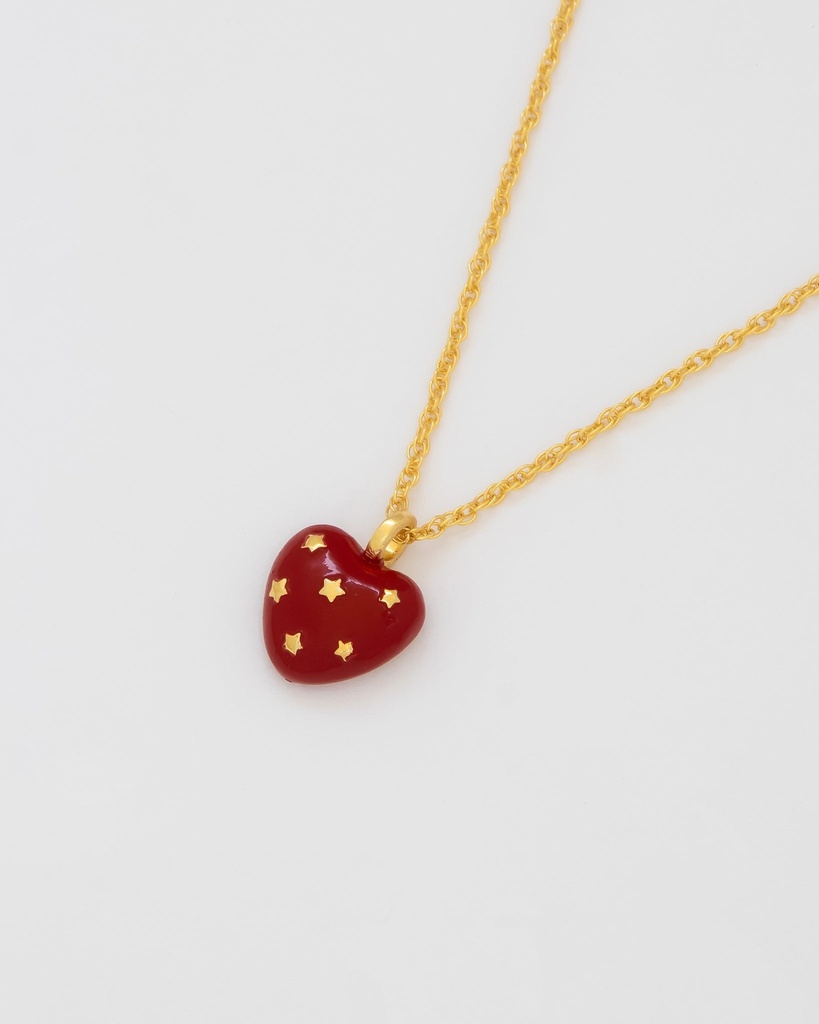 Collar dije Corazón Rojo - 2