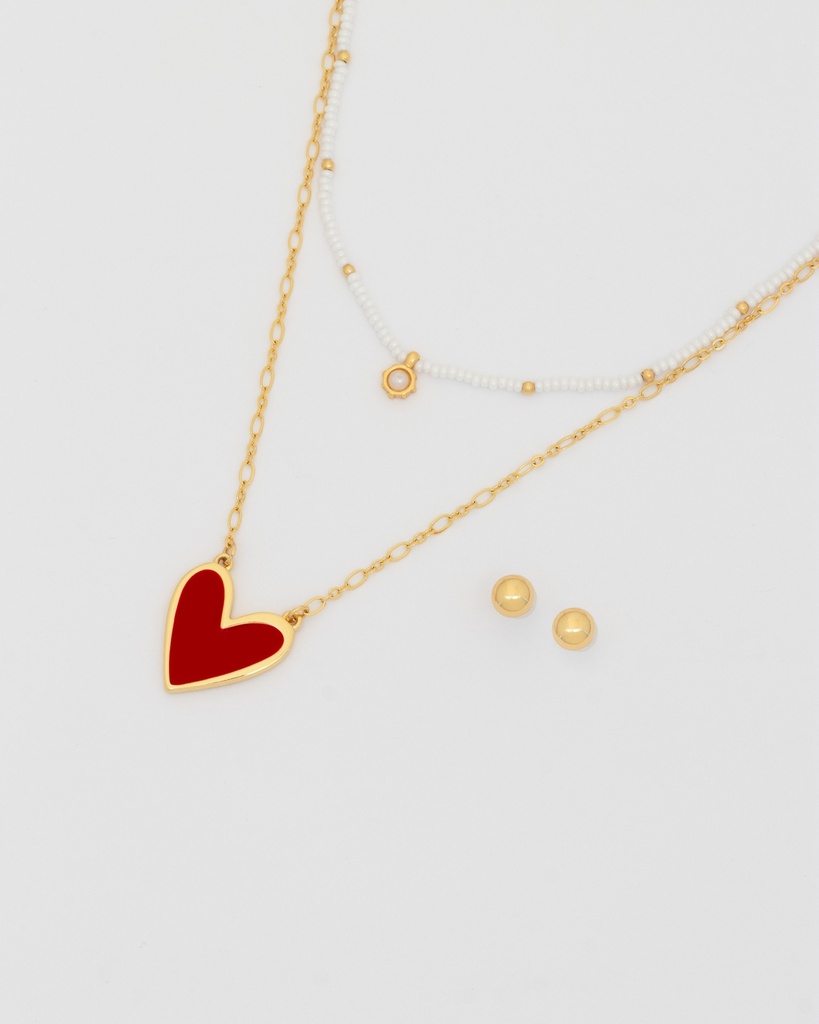 Collar x 2 Layering Corazón - 2