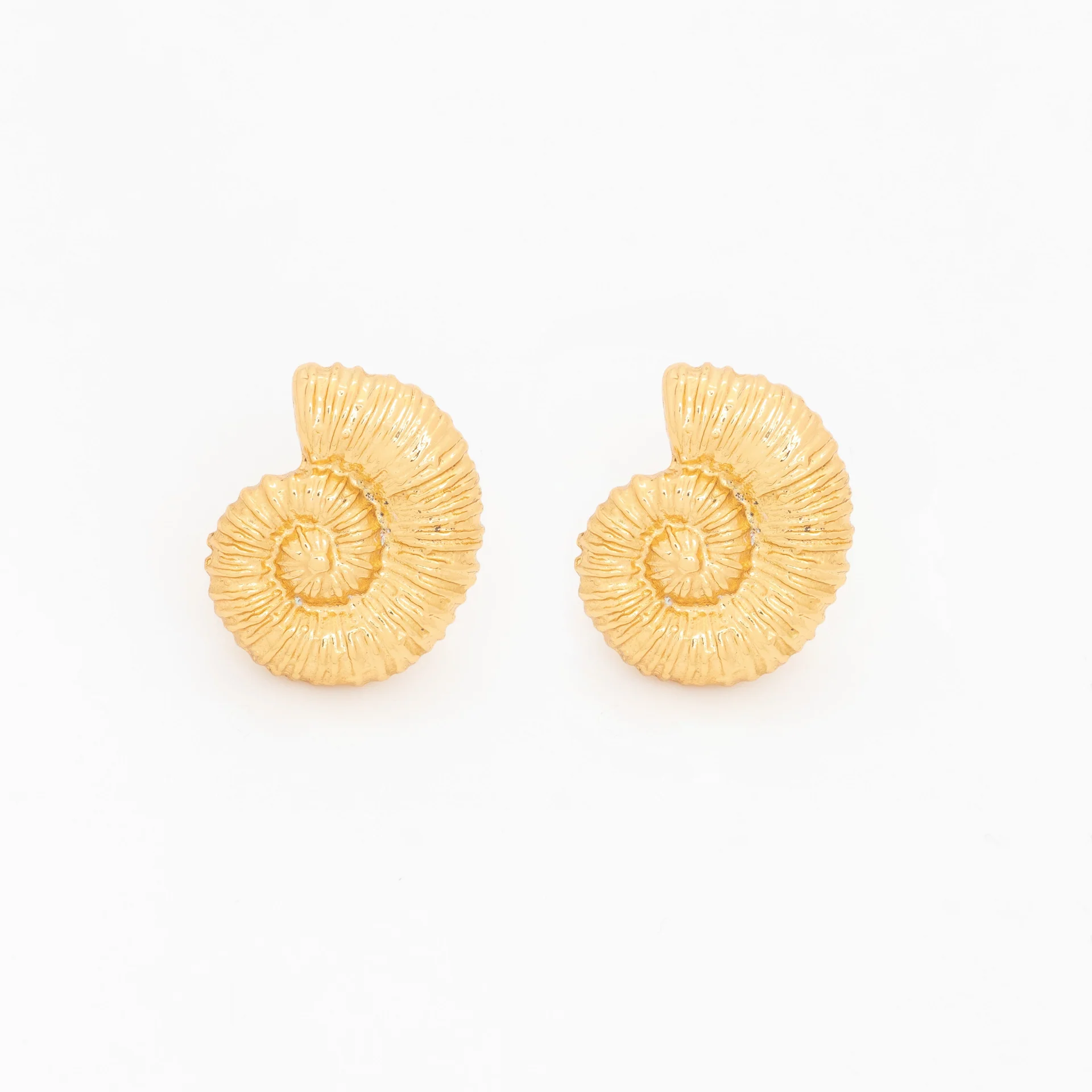 Aretes Maxi Caracol Gold