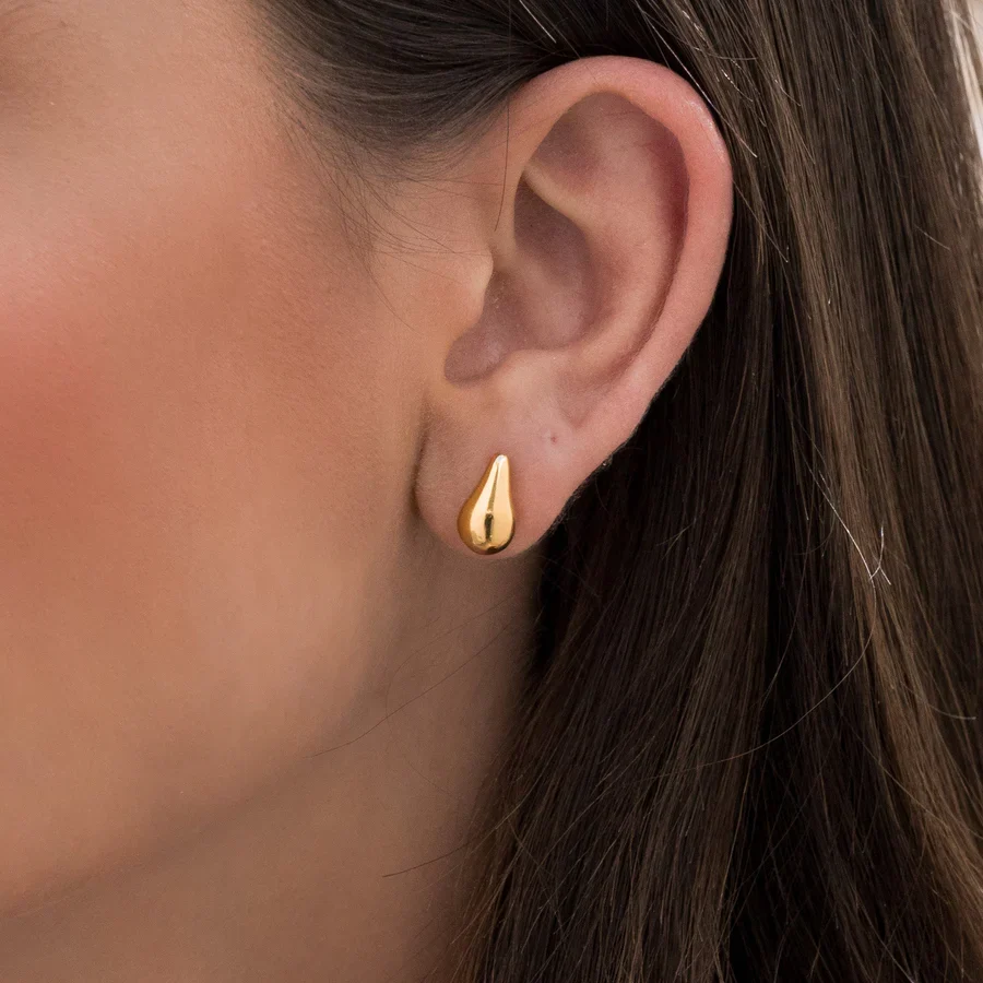 [22191] Aretes Mini Gota Dorado